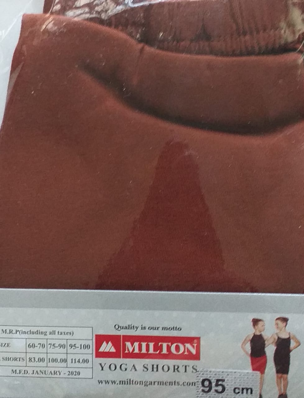 Milton yoga&cycling Shorts-95-100-Pack Of 3