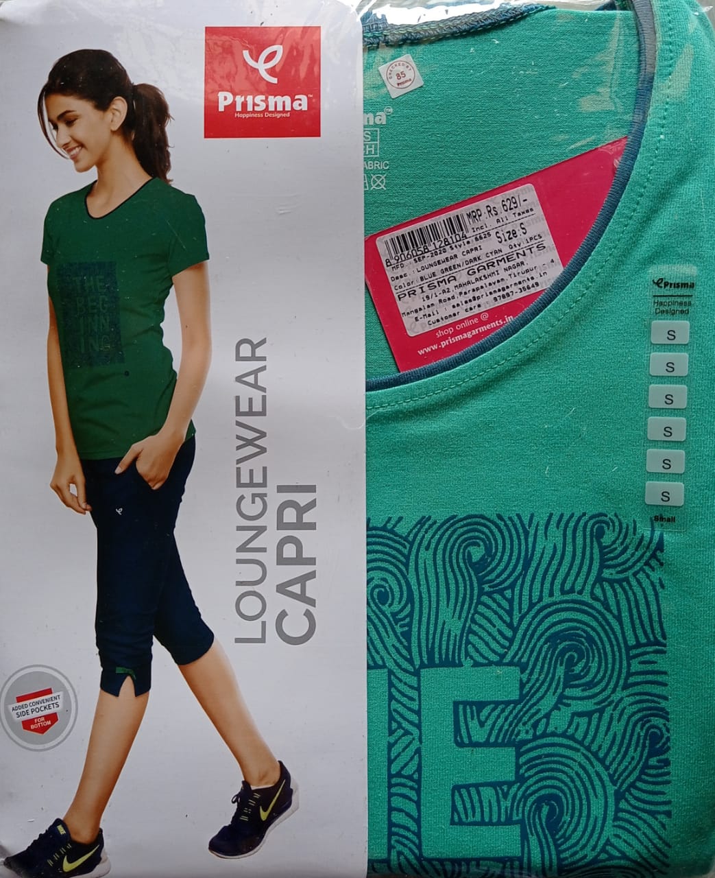 Prisma Lounge Wear  Capri