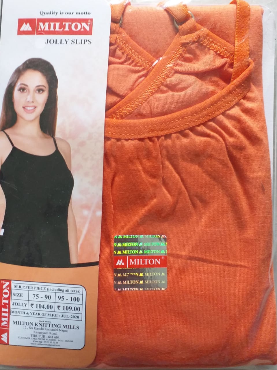 Milton Garments jolly slips-Pack Of 3-75to90